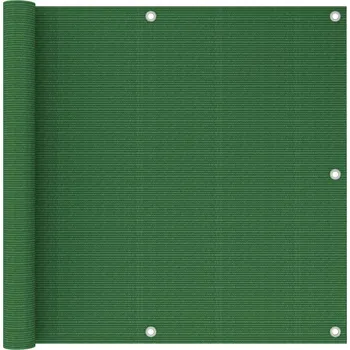 Markýza vidaXL Balkónová zástěna světle zelená 90 x 500 cm HDPE