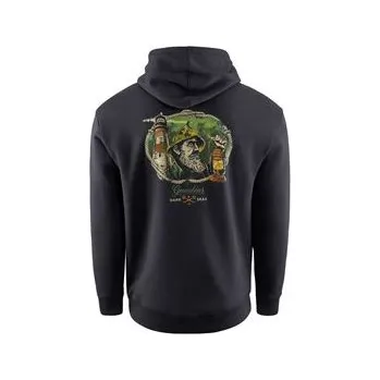 Pánská mikina Grundéns Dark Seas X Grundens Watchman Hoodie Black Velikost: M