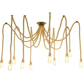 Toolight Spider, lanové závěsné svítidlo 10xE27, APP682-10CP, hnědá-černá, OSW-07866