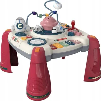 Hračka pro nejmenší VZDĚLÁVACÍ STOLEK pro děti 2V1 KOSMOS Projektor, Piano, RAKETA