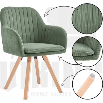 Jídelní židle Židle Viking látka zelená 1 ks