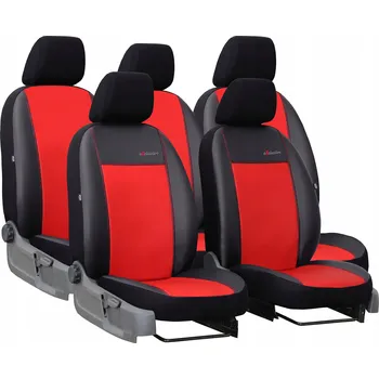 Moto oblečení Autopotahy do auta Citroen C4 Picasso II 5m (2013-2018) van, Exclusive Eko kůže, červená barva