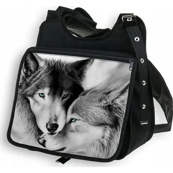 Kabelka VELKÁ TAŠKA S KLOPNOU A4 VLK 18 HASKE KRÁSNÁ DO ŠKOLY