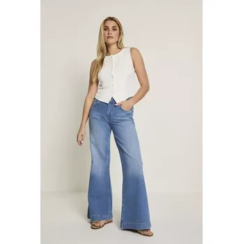 Dámské kalhoty PARAMI SCOTTY dámské džíny modré široké