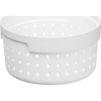 Úložný box Košík, organizér, úložný box kulatý SEOUL S Biały
