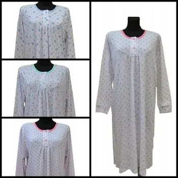 Dámská noční košile NOČNÍ KOŠILE S BAVLNA POTISKEM, DL. RUKÁV , M SUTEX