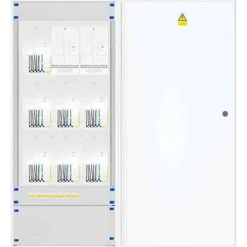 Rozvaděč Elektroměrový rozvaděč 7x 3f elektroměr bez HDO Distribuční síť: EG.D, Hlavní jistič: bez hlavního jističe, Protipožární úprava: ne