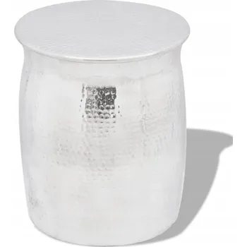 Konferenční stolek Konferenční stolek VidaXL kulatý 36 x 1 x 42 cm, stříbrný