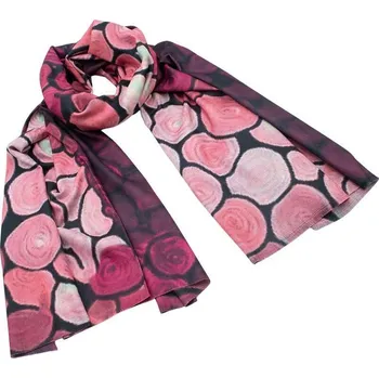 Šála Maxi šála - růžová s potiskem