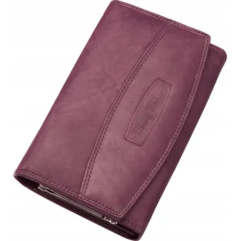 Peněženka BAG STREET peněženka z pravé kůže fialová - dámská