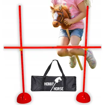 Hobby horsing PŘEKÁŽKA PRO HOBBY HORSE SKÁKÁNÍ SKOKAN 120cm Plot Trénink KŮŇ NA TYČI