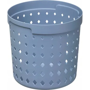 Úložný box Košík, organizér, úložný box kulatý SEOUL L Modrý