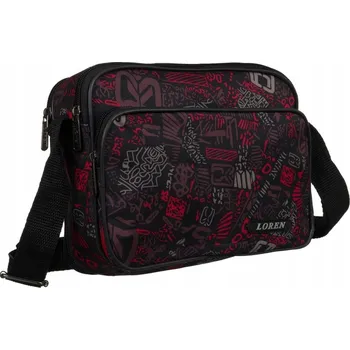 Kabelka Černá polyester taška kabelka přes rameno Loren