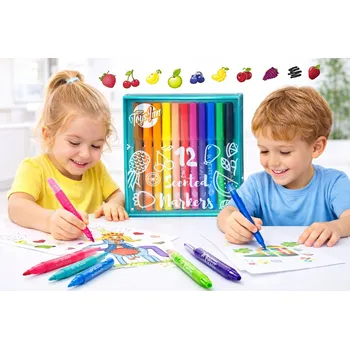 FIXY BAREVNÉ VONÍCÍ NA KRESLENÍ KREATIVITA 12 BAREV