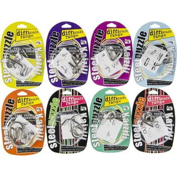 Hlavolam HLAVOLAM IQ logická hra proplétanka MIX VZORŮ