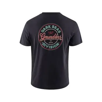 Pánské tričko Grundéns Dark Seas X Grundens Instinctive SS T-Shirt Black Velikost: XL