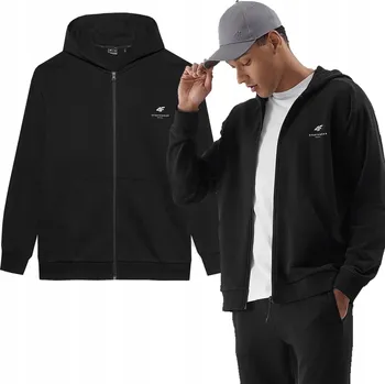 Pánská mikina Pánská mikina s kapucí 4FWSS24TSWSM1011 - černá M