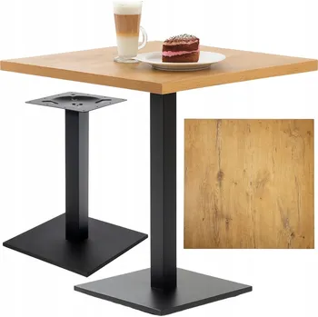 Konferenční stolek Stolek Bankietowo čtvercový 90 x 90 x 74 cm dub lancelot