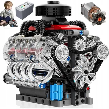 ostatní stavebnice STAVEBNICE MOULD KING 10171 MODEL MOTORU V8 OSMIVÁLCOVÝ BENZÍNOVÝ MOTOR