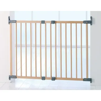 Dětské zboží BabyDan Zábrana Flexi Fit kov 67-105,5 cm - Buk/silver