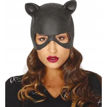 Karnevalová maska Maska na obličej Guirca Maska na obličej Guirca latex zvířata černá