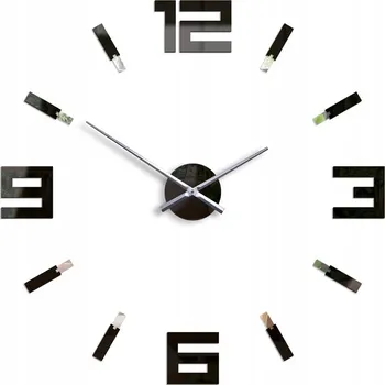 Hodiny Nástěnné hodiny ModernClock černé 75 cm