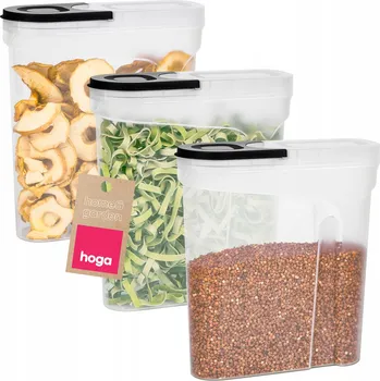 Dóza na potraviny HOGA 1014 NÁDOBA NA SYPKÉ POTRAVINY 2,4L C 3ks