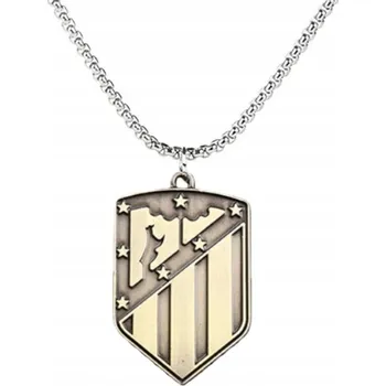 Náhrdelník Náhrdelník Řetízek Ocel Chirurgický Fotbalový Erb Atlético Madrid