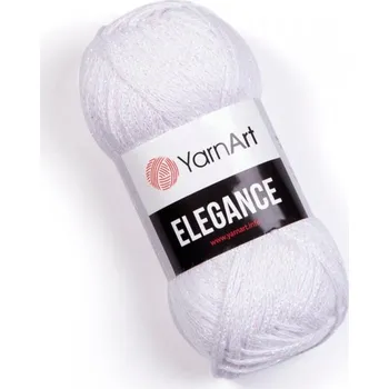 Galanterie Pletací příze Elegance lurex 50 g - 9 (117) bílá AB
