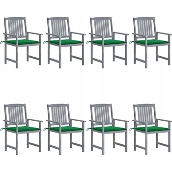 Zahradní židle VidaXL dřevěná šedá