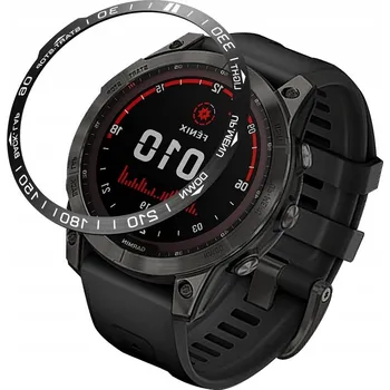 Pouzdro na mobilní telefon BEZEL Ring Kroužek Ocel Kryt pro Garmin Fenix 7X (51mm)