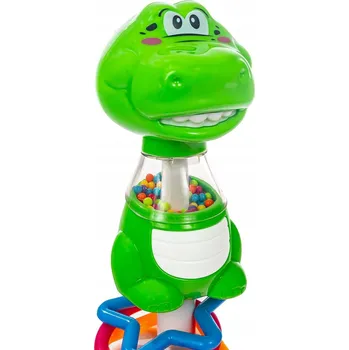 Hračka pro kojence CHRASTÍTKO NA PŘÍSAVKU MIMINKO DINOSAURUS SMILY PLAY