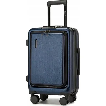 Kabinový kufr na kolečkách KONO ABS+PC - 35,8 L - modrý