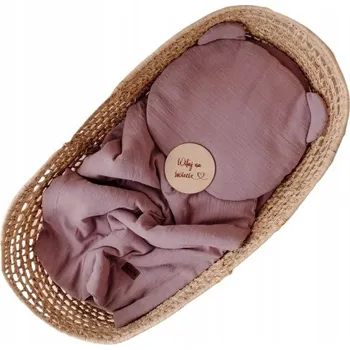 Povlečení Povlečení do postýlky do kočárku Komplet mušelín A'la Len Bavlna 65x100 Levandule