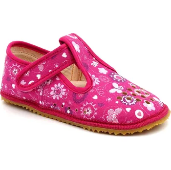 Dětská móda Beda Barefoot přezůvky perforované - Love Velikost: 28