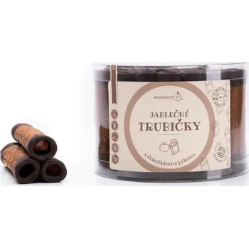 Slaná pochutina Bioprodukt Jt Jablečné trubičky s čokoládovou polevou 43ks (540g)