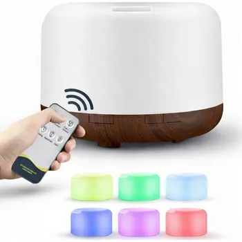 Zvlhčovač vzduchu Zvlhčovač Vzduchu Difuzér Vůně 500ml LED Dálkové Ovládání Aromaterapie (I016)