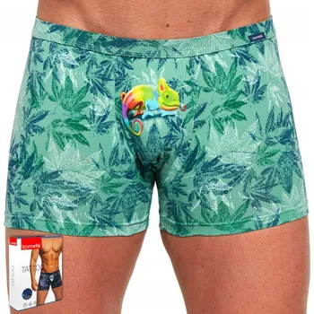 Boxerky Pánské boxerky s potiskem Slipy CORNETTE TATTOO 206 - XXL, bavlna