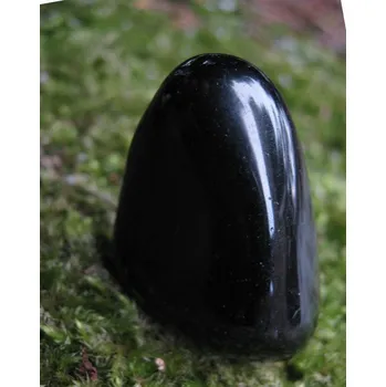 Obsidián černý - tromlovaný kámen