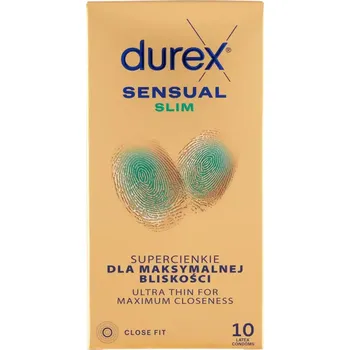 Kondom Durex Sensual Slim 52,5 mm 10 ks