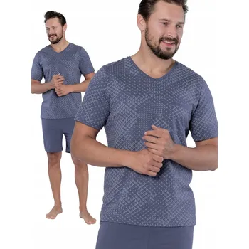 Pánské pyžamo M-Max pánské pyžamo Dante 1684 krátký rukáv, velikost XL