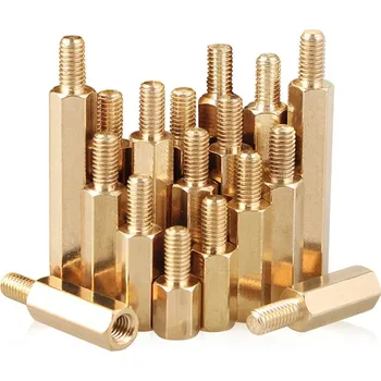 Elektronická součástka Distanční mosazný sloupek - M3 x 25 + 6 mm