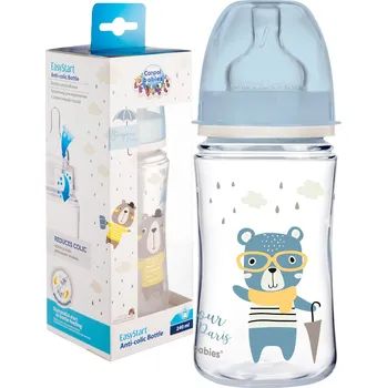 Kojenecká láhev Kojenecká láhev anti-colic Canpol Easystart s pomalým průtokem 240 ml 3m+ 35/232_blu
