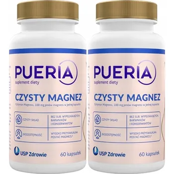 Doplněk stravy USP Zdrowie Pueria Čistý Hořčík 100 mg 60 kapslí