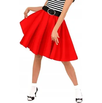 Dámská sukně SUKNĚ ROCK N ROLL RETRO 50. a 60. LÉTA ČERVENÁ