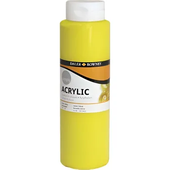 Daler-Rowney Simply Umělecká barva akrylová, 750 ml, žlutá&nbsp;126750651