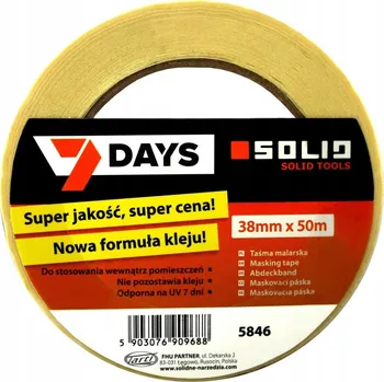 SOLID MALÍŘSKÁ PÁSKA 7 DNÍ 38MMX50M 5846