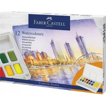 Vodová barva Akvarelové barvy Faber-Castell vícebarevné 12 ks 1 ml