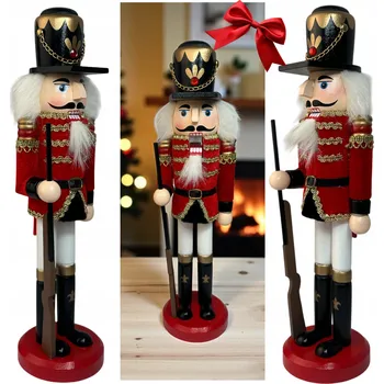 Obraz FIGURKA LOUSKÁČEK DEKORACE DŘEVO VELKÁ 30CM VÁNOČNÍ OZDOBA