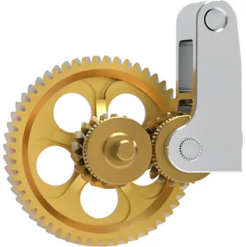 3D tisk Bambu Lab tvrzené převody do extruderu - zlaté